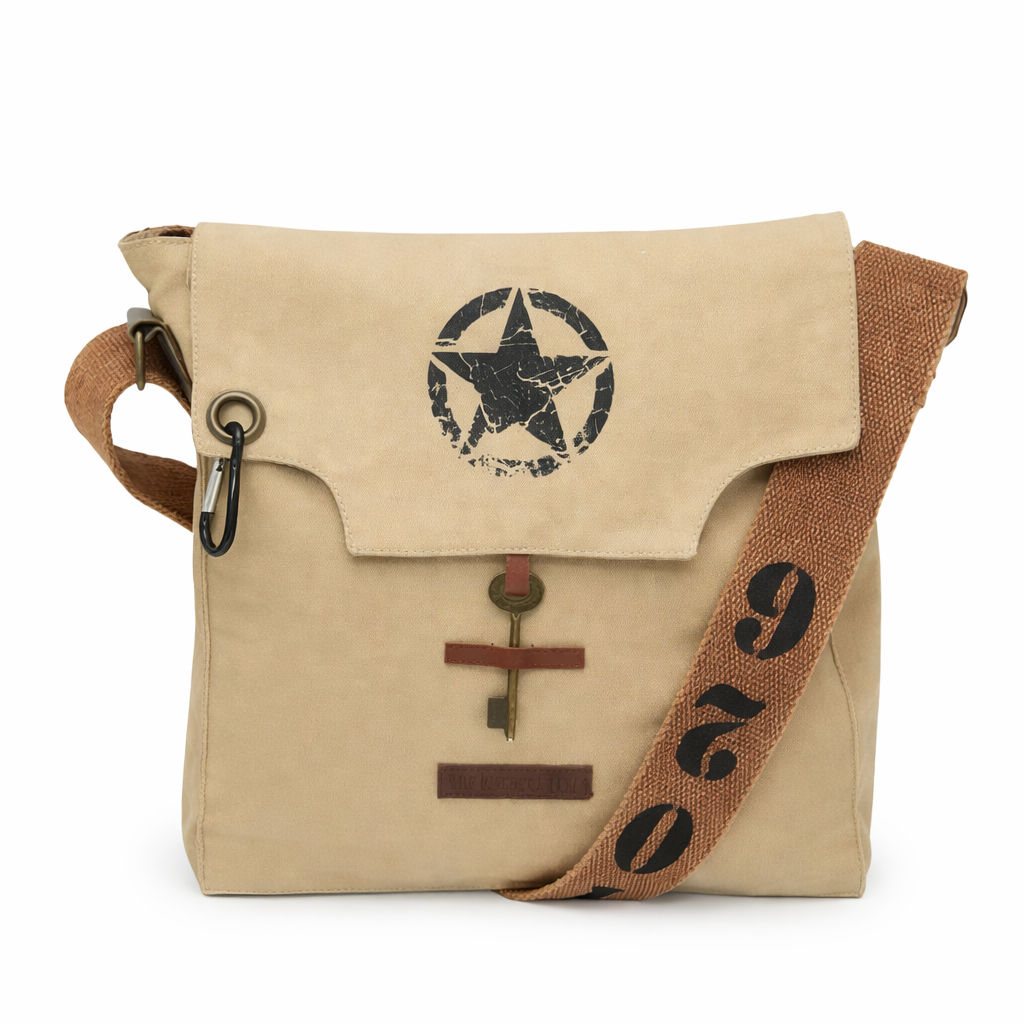 Beige Unisex Messenger Bag for Everyday Use 170